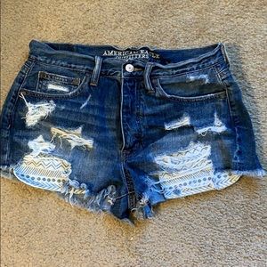 American Eagle Vintage High Rise Festival Shorts